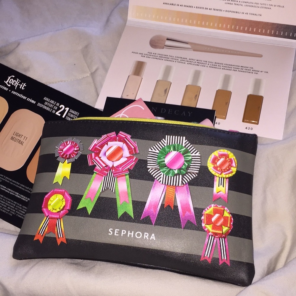 Sephora bag of new product samples
